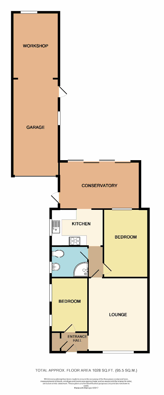 Floorplan of Greenwood Close, North Bersted, Bognor Regis, West Sussex, PO22 9DG