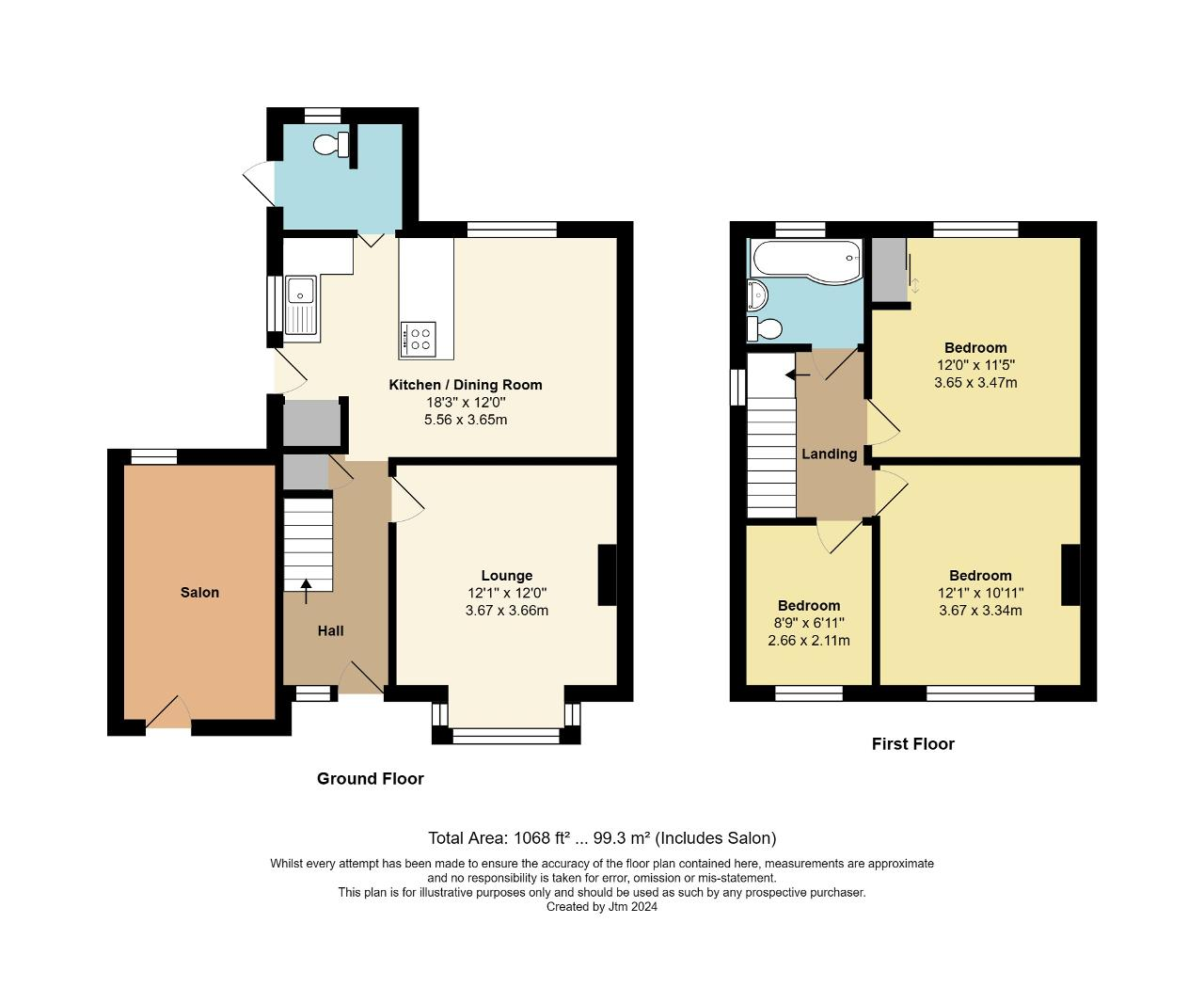 Floorplan of Chichester Road, North Bersted, Bognor Regis, West Sussex, PO21 5AU