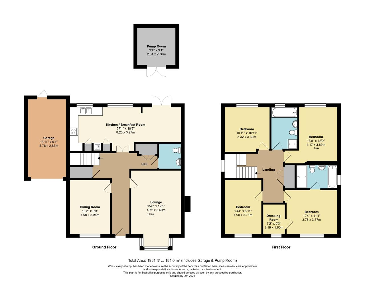 Floorplan of Waterside Way, Bersted Park, Bognor Regis, West Sussex, PO21 5FQ