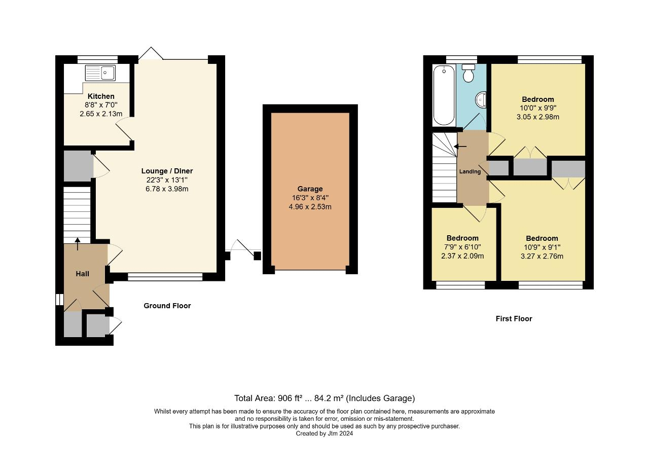 Floorplan of Stroud Green Drive, North Bersted, Bognor Regis, West Sussex, PO21 5SZ