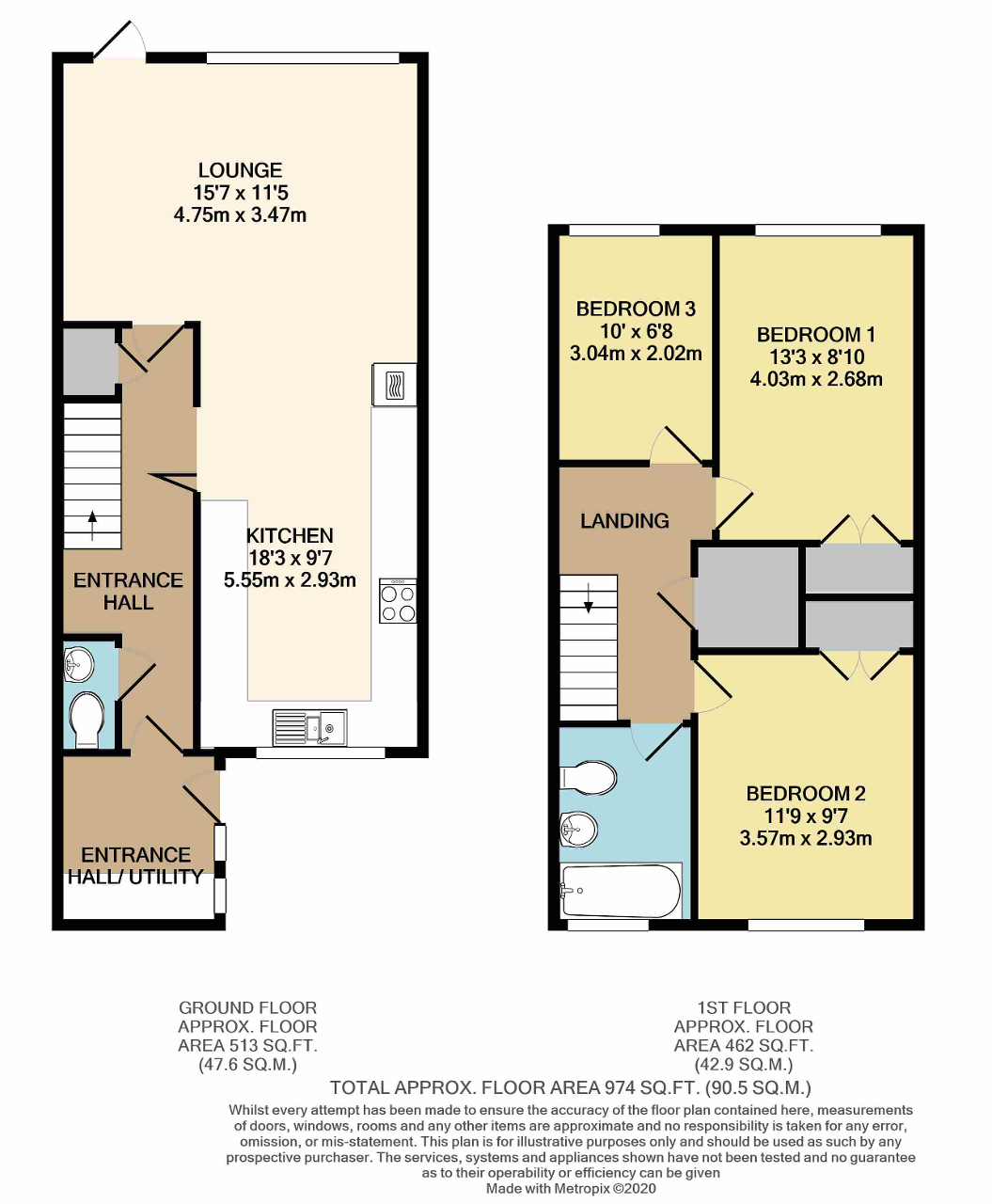 Floorplan of Oak Close, Bognor Regis, West Sussex, PO22 9JW