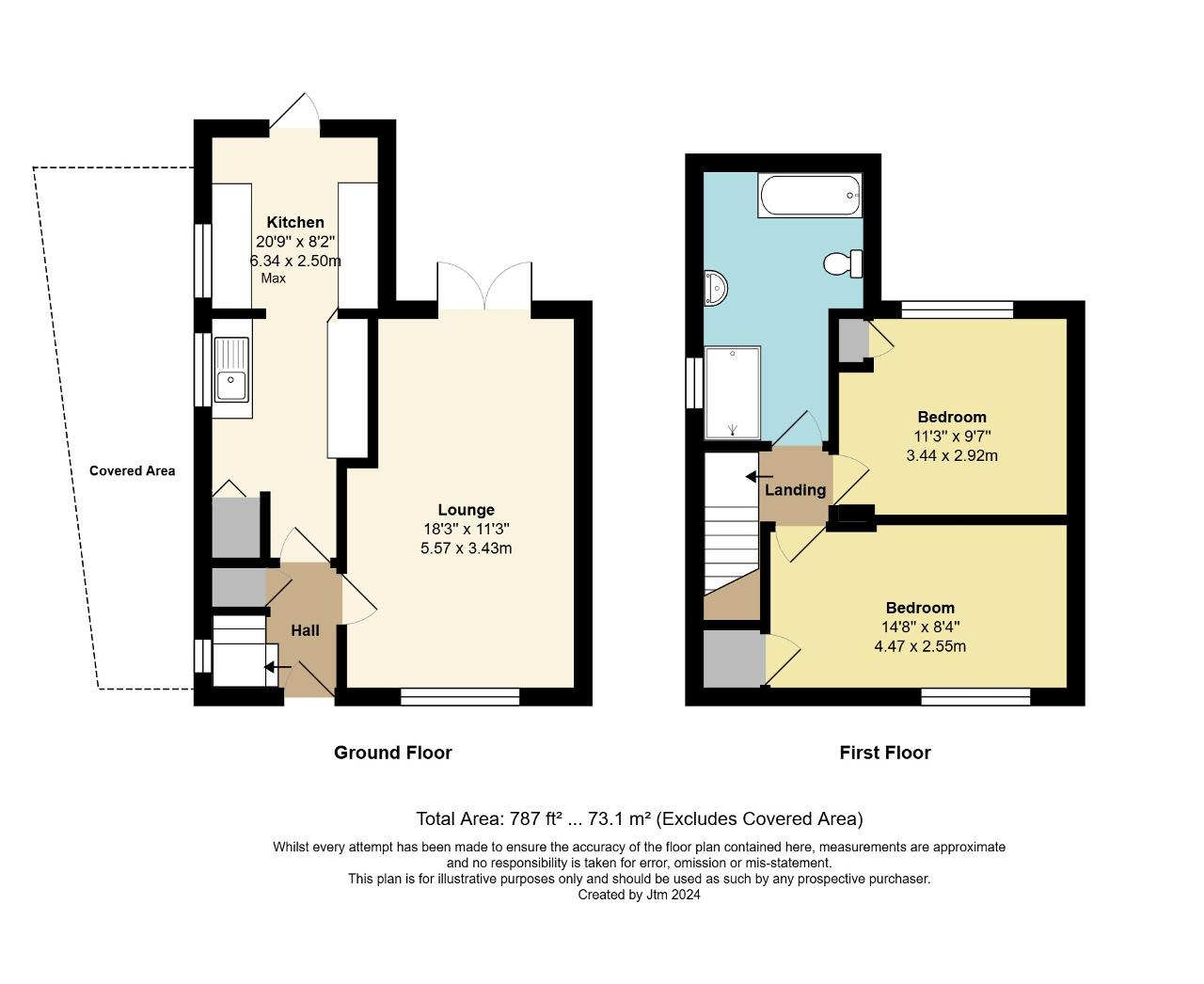 Floorplan of Meadow Way, North Bersted, Bognor Regis, West Sussex, PO22 9AP