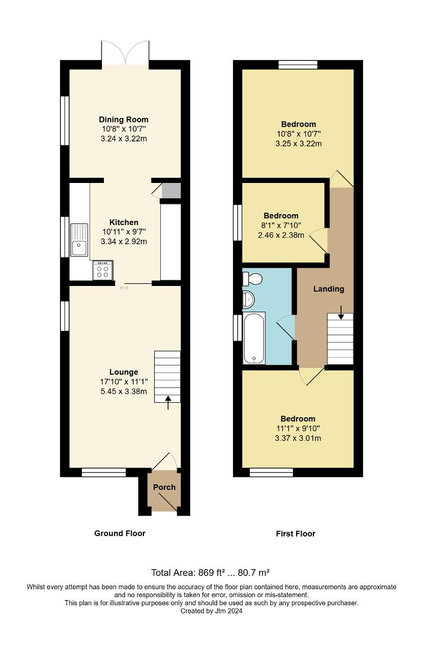 Floorplan of Stoneage Close, North Bersted, Bognor Regis, West Sussex, PO22 9QW