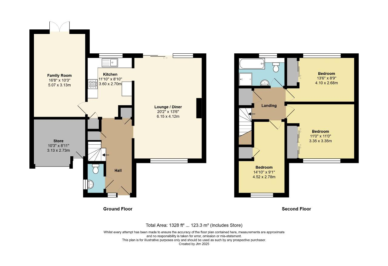 Floorplan of Keble Close, West Meads, Bognor Regis, West Sussex, PO21 5SD