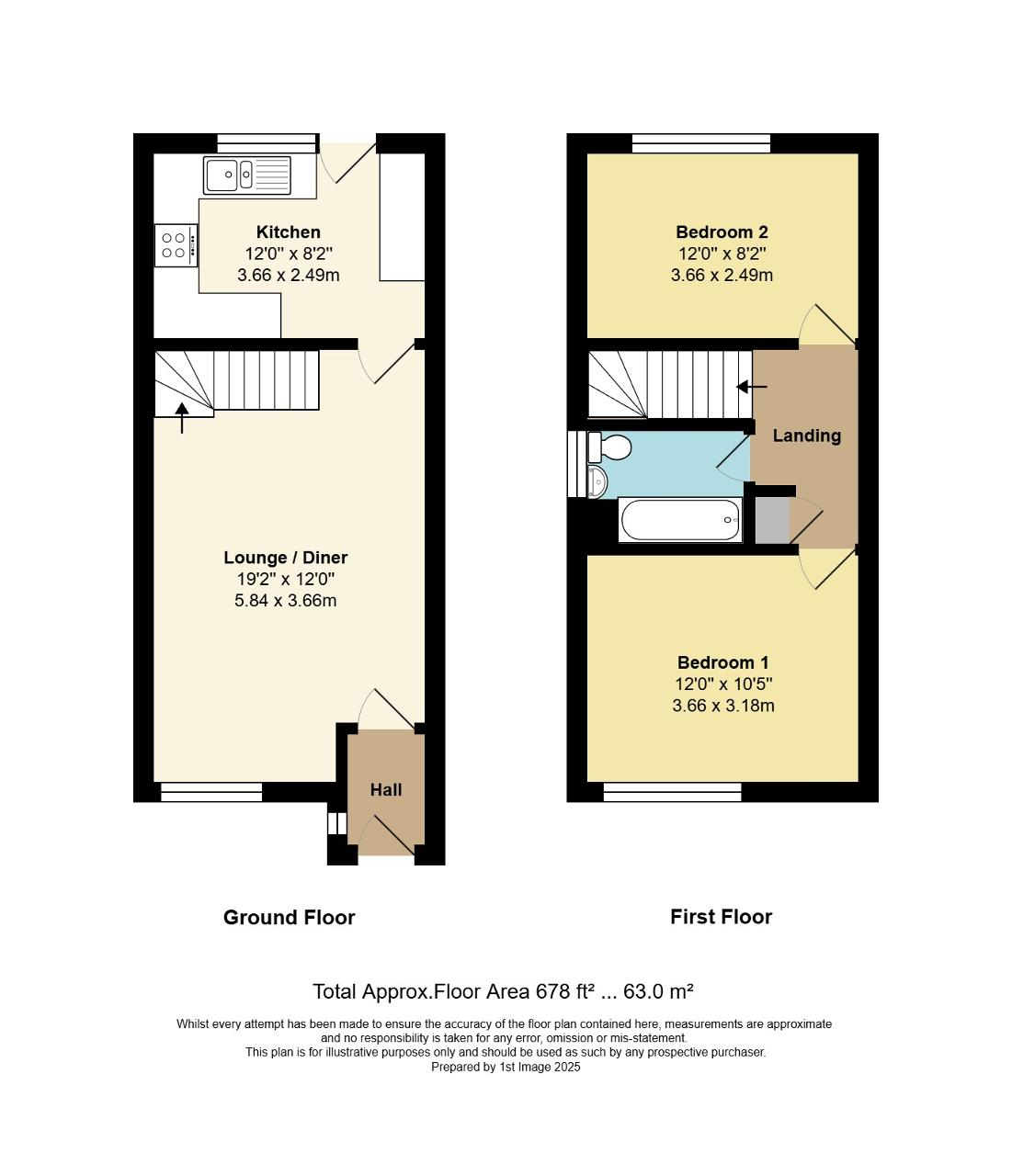 Floorplan of Woodlands Road, North Bersted, Bognor Regis, West Sussex, PO22 9EG