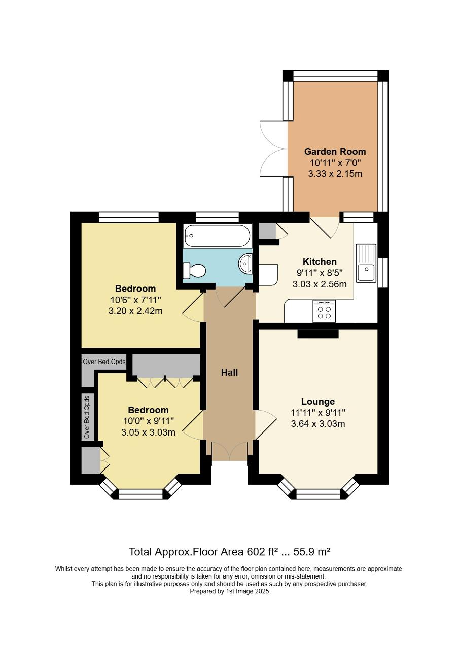 Floorplan of Brazwick Avenue, North Bersted, Bognor Regis, West Sussex, PO21 5DZ