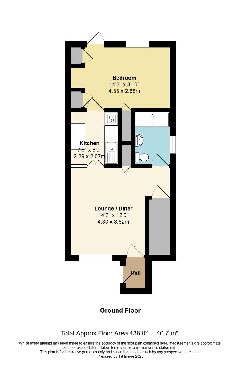 Floorplan of St Clares Gardens, North Bersted, Bognor Regis, West Sussex, PO21 5UD