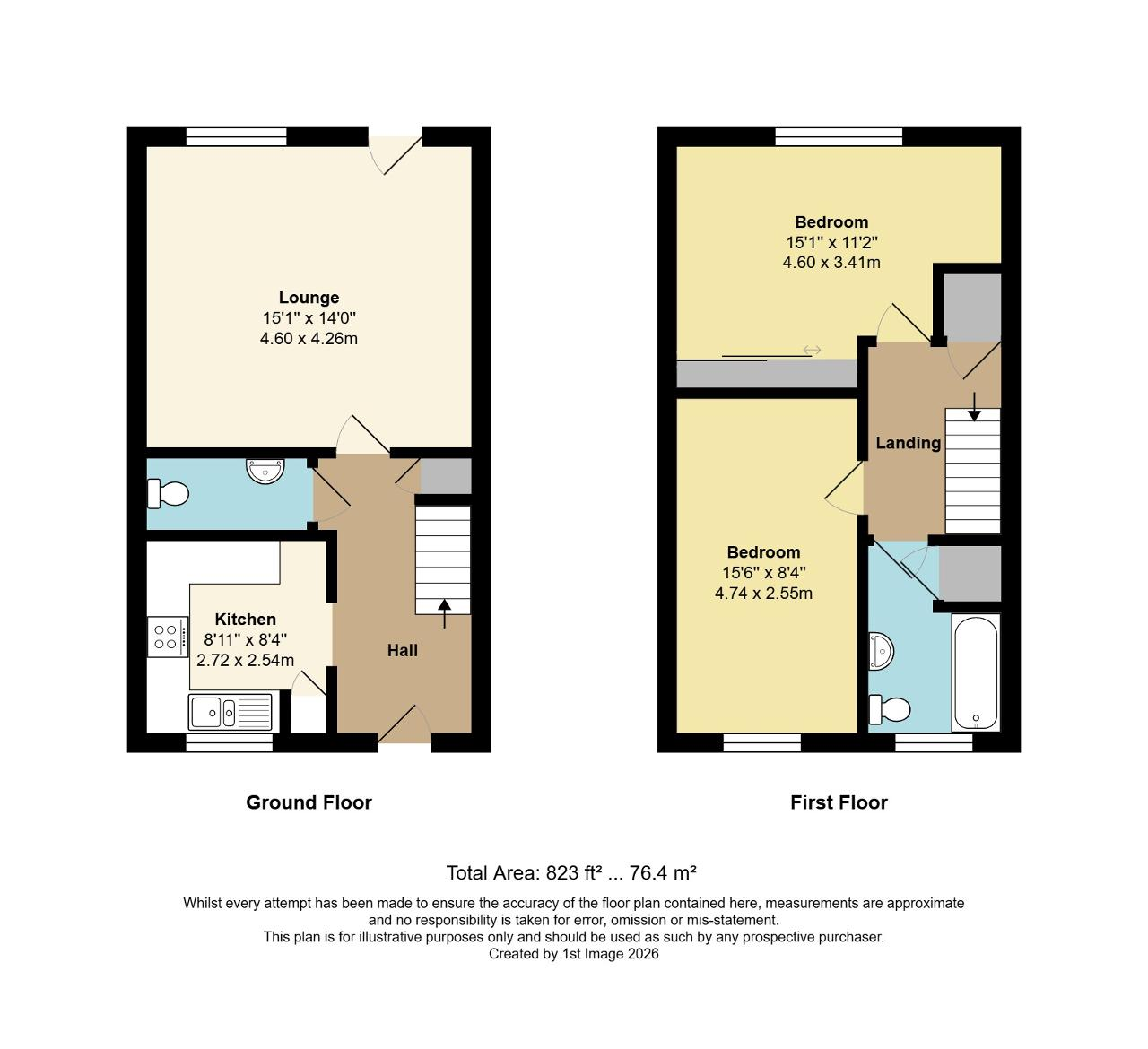 Floorplan of Bateson Way, Barnham, Bognor Regis, West Sussex, PO22 0FL