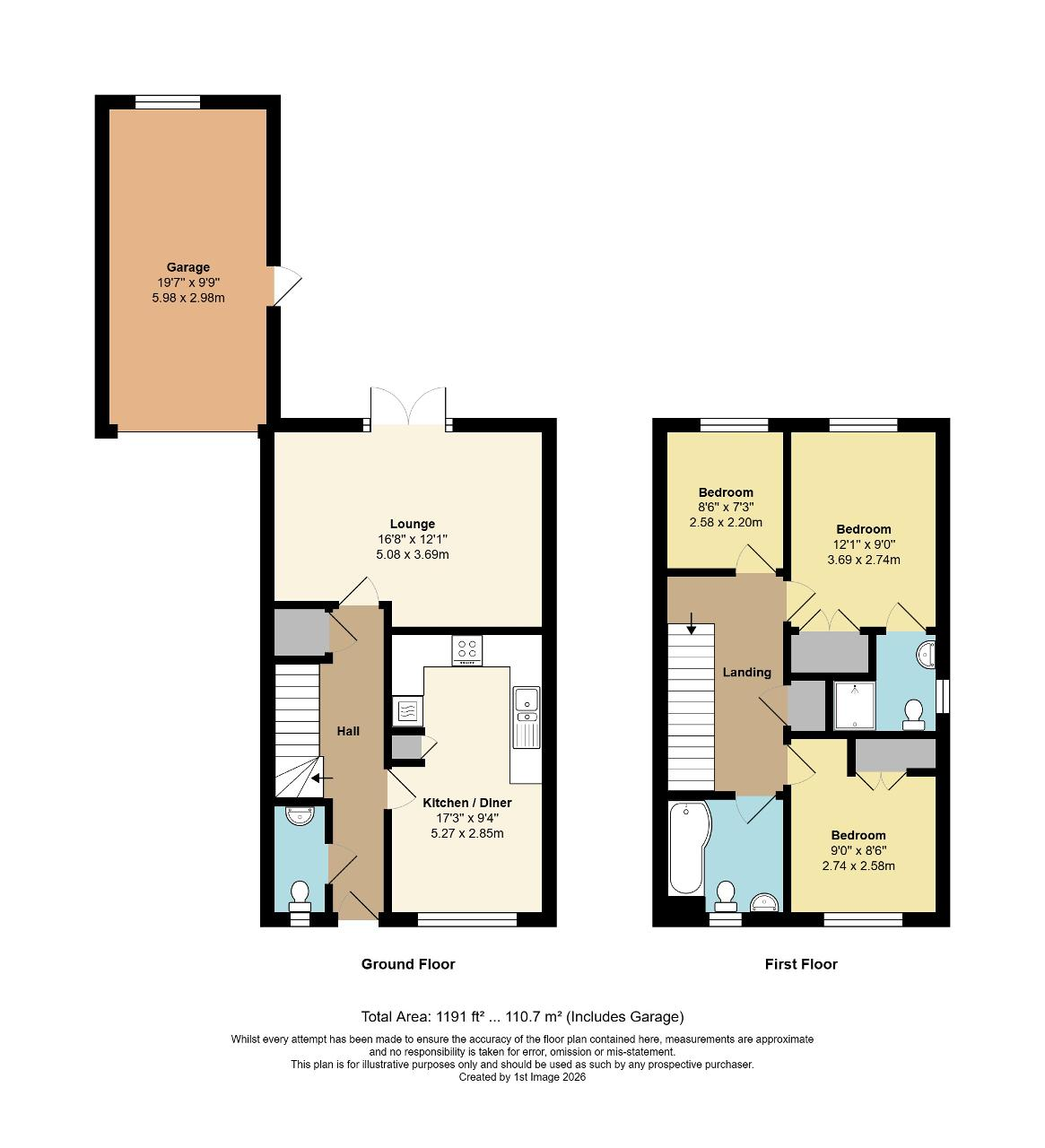Floorplan of Panorama View, Cinders Lane, Yapton, West Sussex, BN18 0XP
