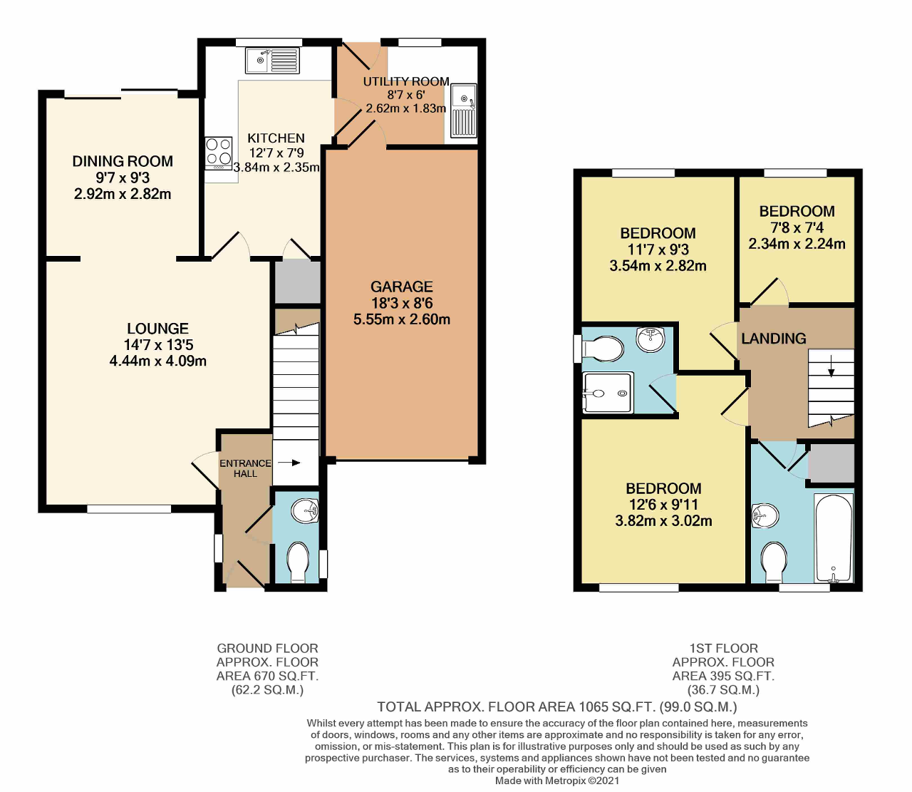 Floorplan of Harold Close, North Bersted, Bognor Regis, West Sussex, PO21 5UL