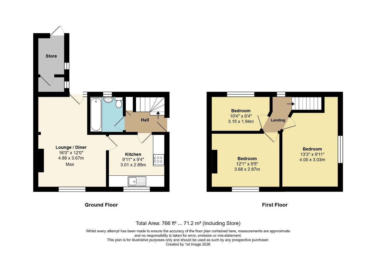 Floorplan of East Bank, North End Road, Yapton, West Sussex, BN18 0DJ